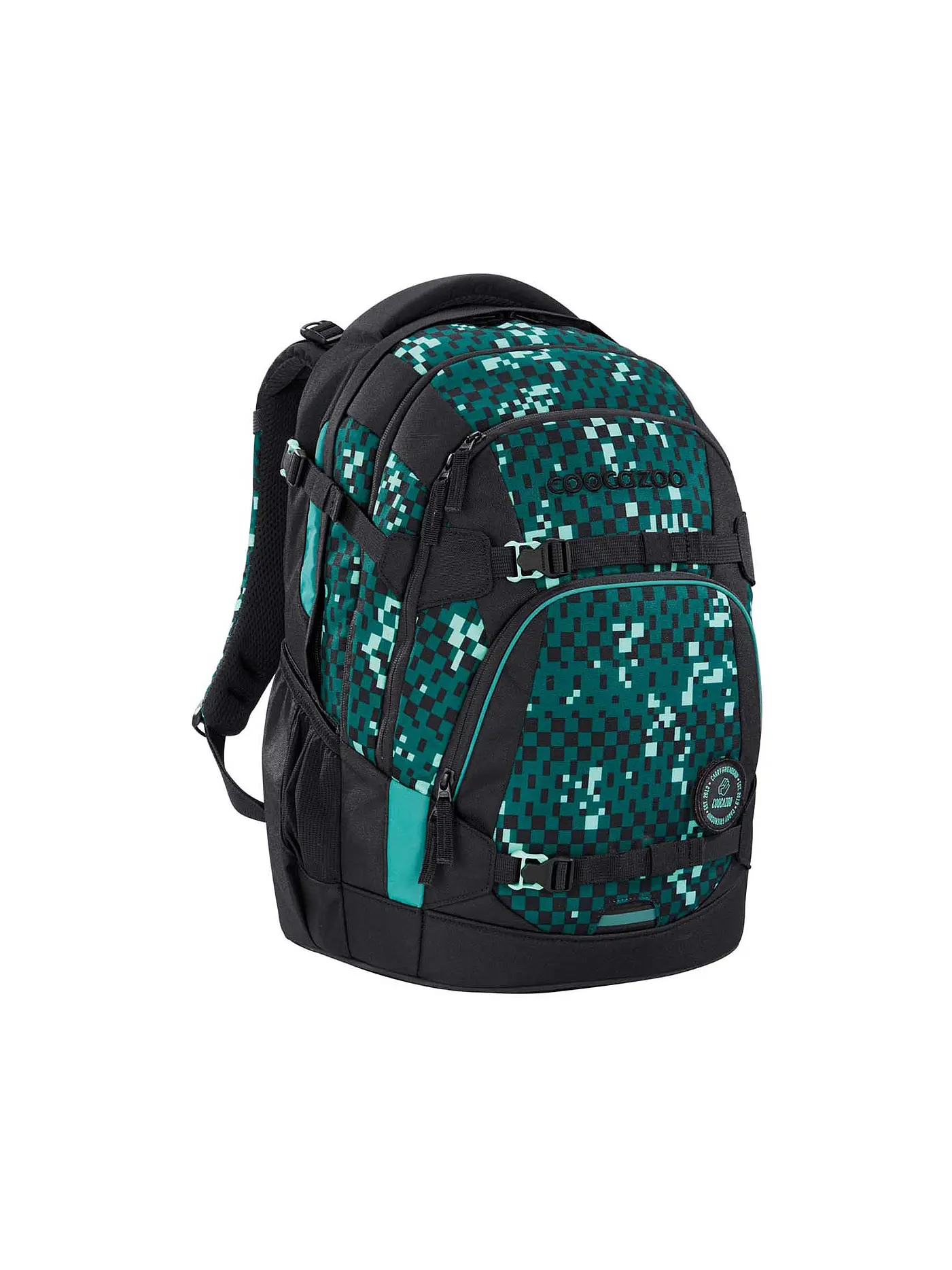 COOCAZOO | Schulrucksack MATE REFLECTIVE SPLAS | schwarz
